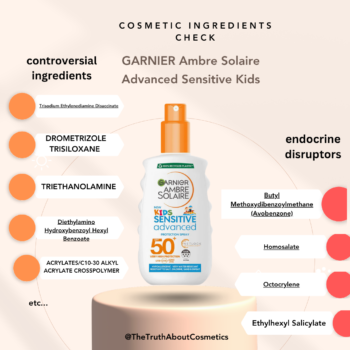 Garnier Kids Sunscreen : Is It Safe? Full Ingredient Review