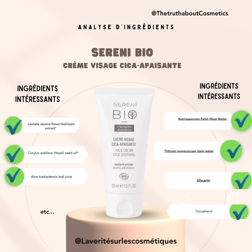 SERENi Bio Centella Asiatica - Crème Visage