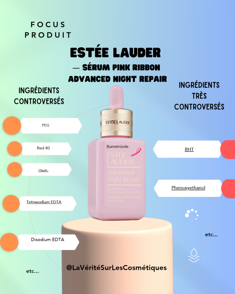 Estee Lauder Pink ribbon serum bht colorants azoiques.jpg